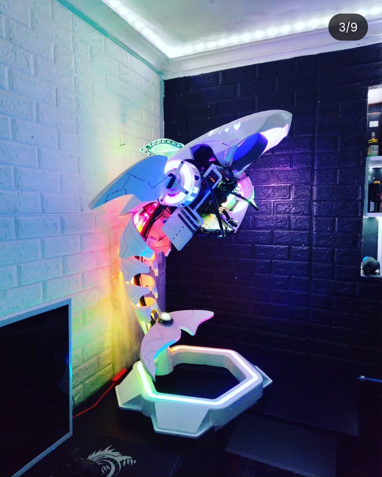 Carcasa de PC en forma de tiburón